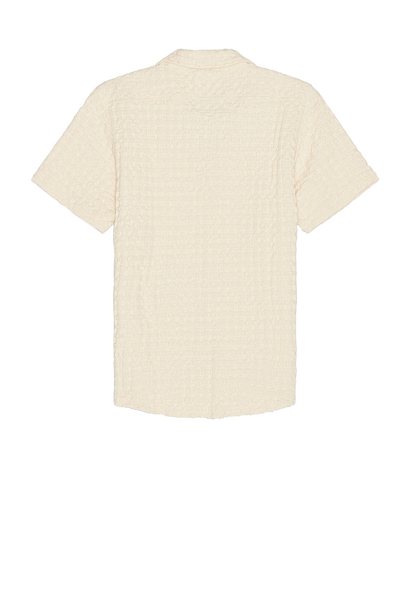 view 2 of 3 Ecru Cuba Waffle Shirt in Off White
