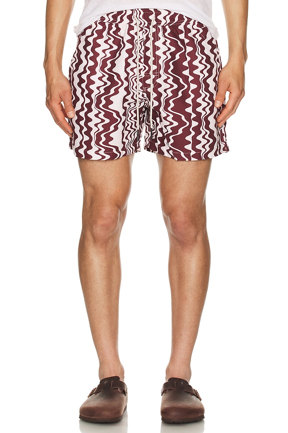 view 4 of 5 Ruby Verve Swim Shorts in Red