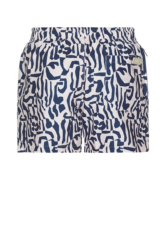 view 2 of 6 Marbling Swim Shorts in Blue