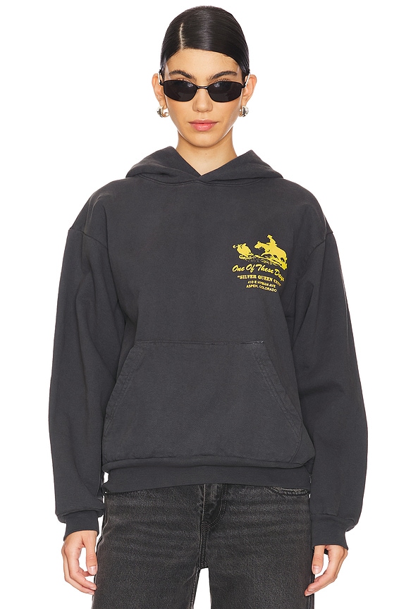 view 2 of 4 x FWRD Silver Queen City Hoody in Washed Black