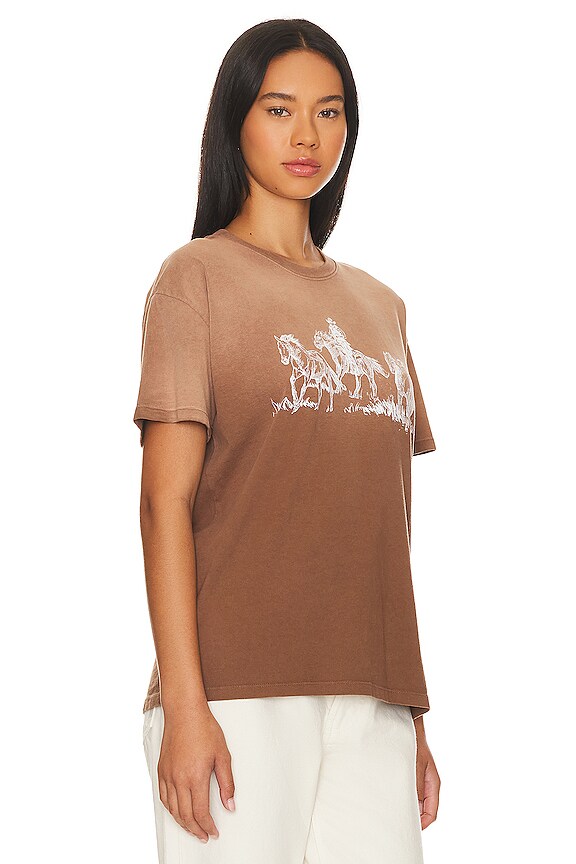 view 2 of 4 Goodbye, Goodbye Tee in Mustang Brown