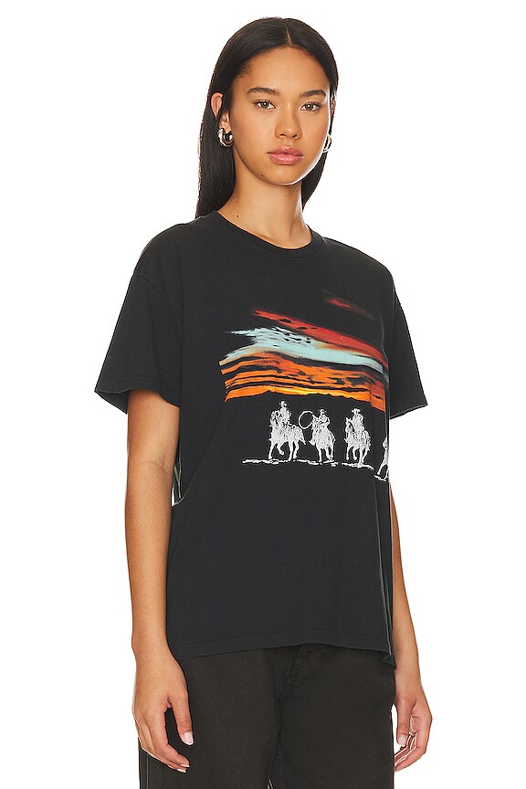 view 2 of 4 Statues Making Sound Tee in Washed Black