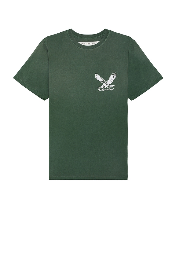view 2 of 3 Screaming Eagle Tee in Washed Forest Green