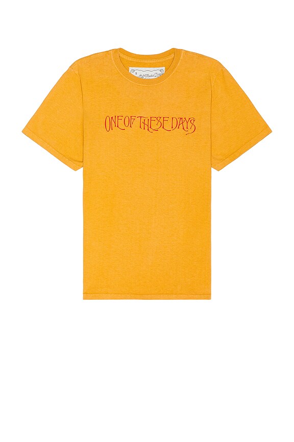 view 2 of 3 Wreath Of Roses Tee in Mustard