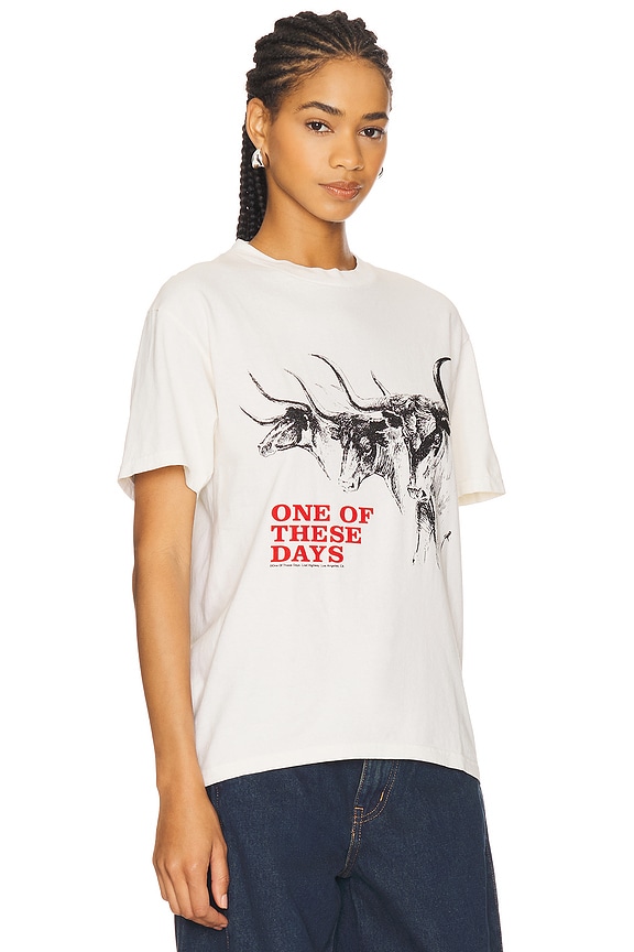 view 2 of 4 Long Horn T-Shirt in Bone