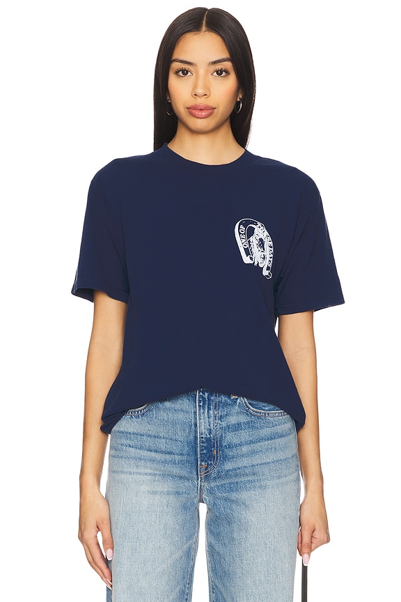 view 2 of 4 LUCKY NUMBER 73 Tシャツ in Sun Faded Navy