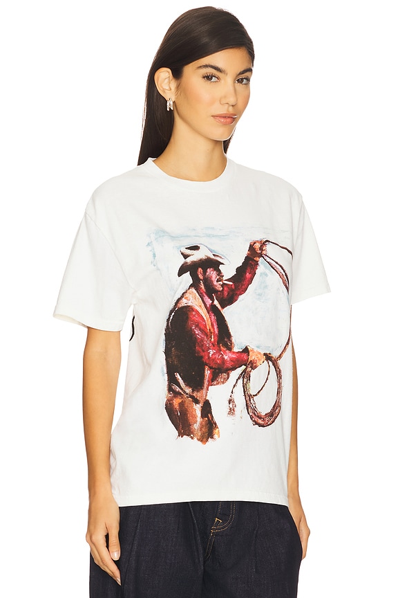 view 2 of 4 T-SHIRT WHERE THE WEST HAS GONE in Bone