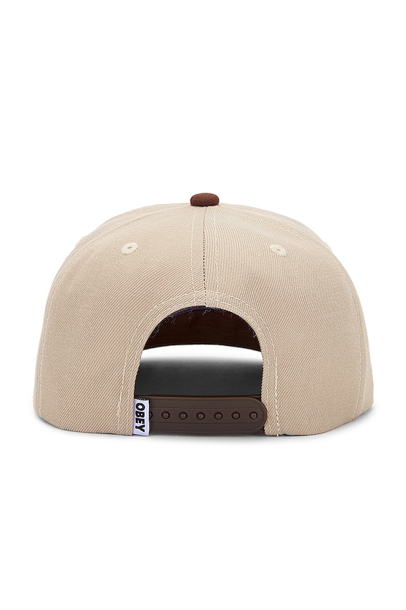 view 2 of 2 Shade 6 Panel Snapback Hat in Khaki Multi