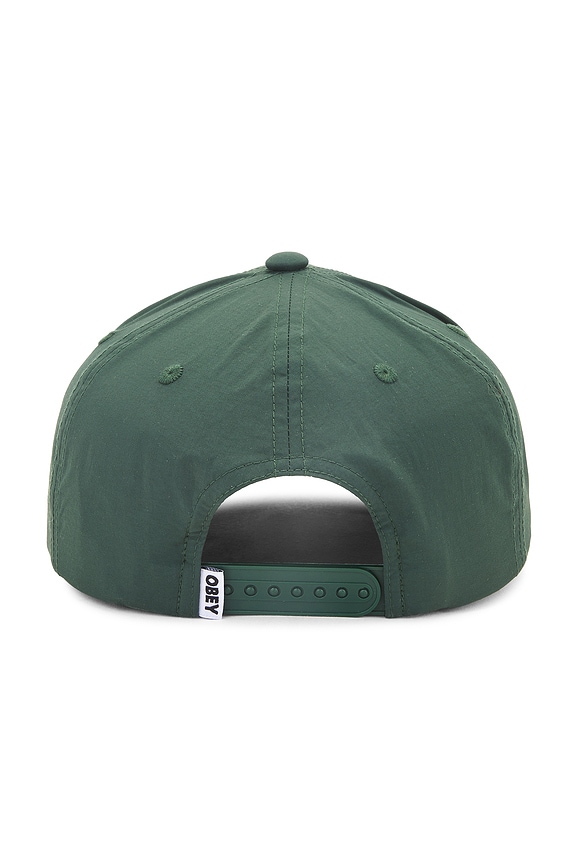 view 2 of 2 Tropical 5 Panel Nylon Snapback in Dark Cedar