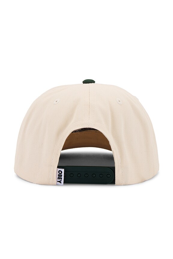 view 2 of 2 Sound Twill 5 Panel Snapback Cap in Unbleached Multi