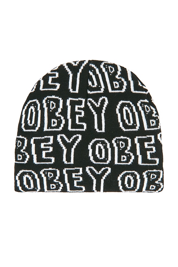 view 1 of 2 Obey Common Beanie in Black