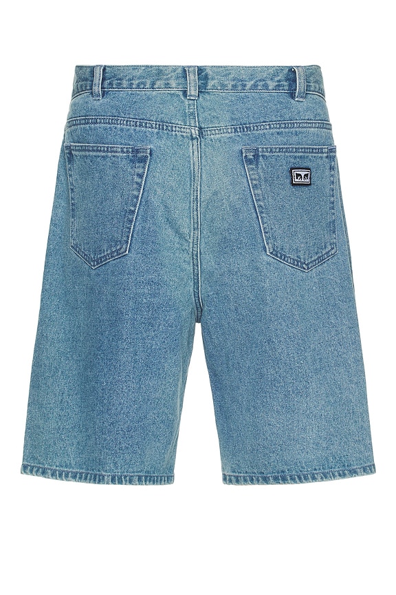 view 2 of 4 Bigwig Baggy Denim Shorts in Light Indigo