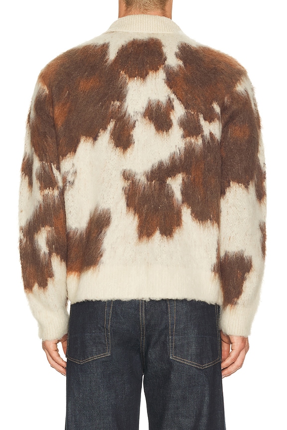 view 2 of 4 Cow Pattern Zip Sweater in Cow Multi