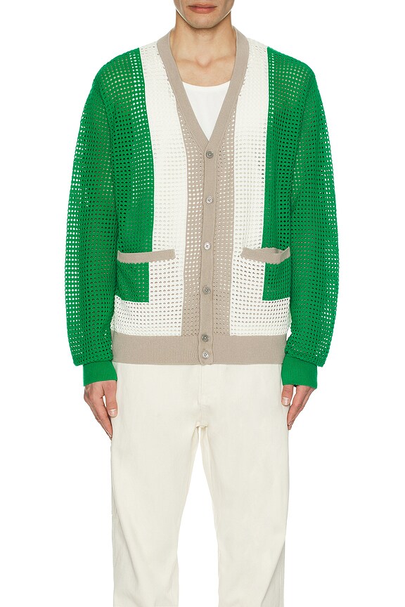 view 3 of 3 カーディガン in Green Multi