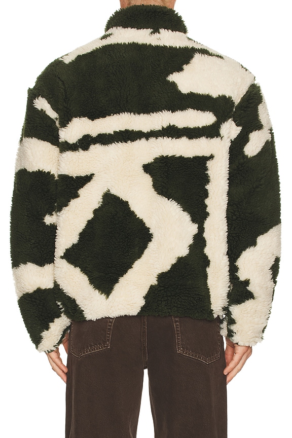view 2 of 4 Shaggy Sherpa Jacket in Kombu Green Multi