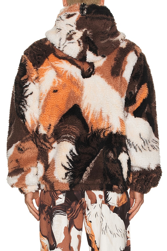 view 2 of 5 Horses Sherpa Jacket in Brown Multi
