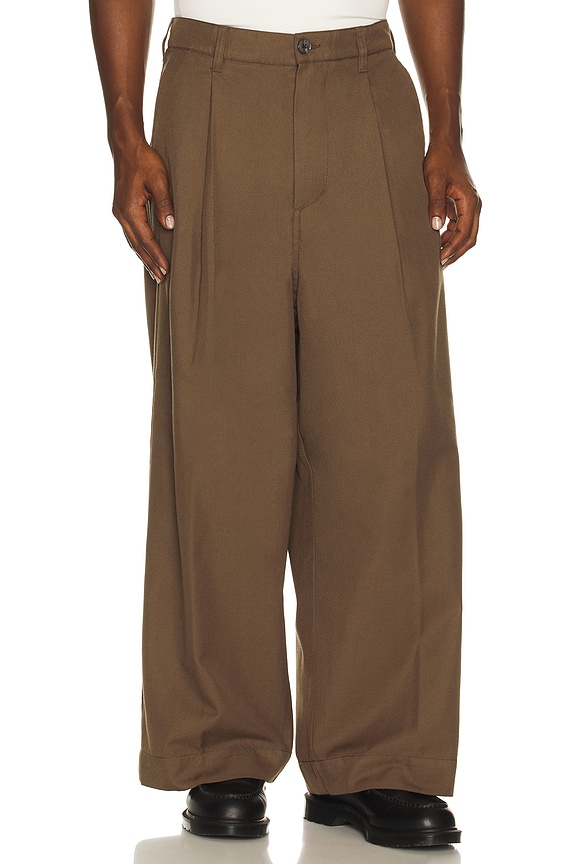 view 1 of 5 Oliver Pleated Pant in Wren