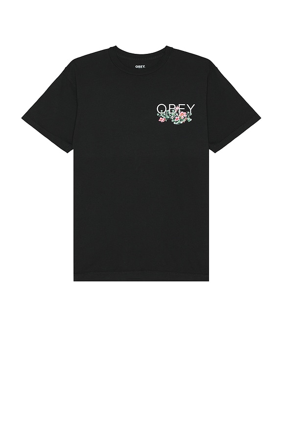 view 2 of 3 Leave Me Alone Tee in Faded Black