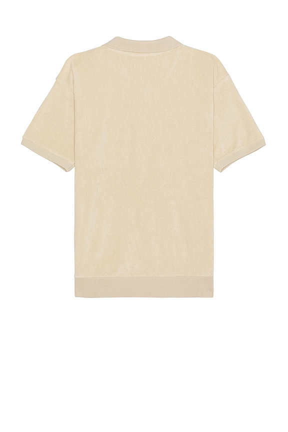 view 2 of 4 Denton Terry Cloth Polo in Oyster Grey
