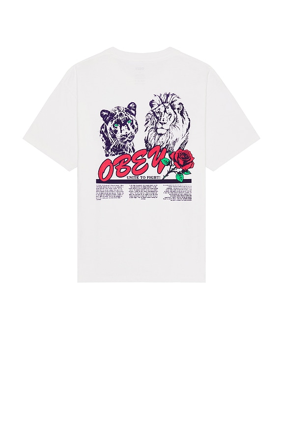 view 1 of 3 UNITE & FIGHT Tシャツ in Pigment Vintage White