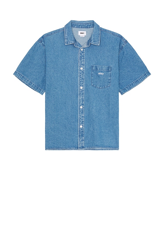 view 1 of 4 Bigwig Denim Shirt in Light Indigo