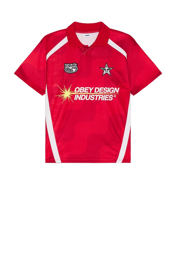 view 1 of 4 Soccer Jersey in Red Multi