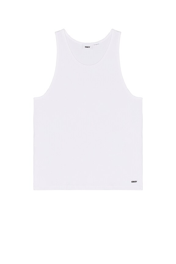 view 2 of 3 Standard Rib Tank 2 Pack in White