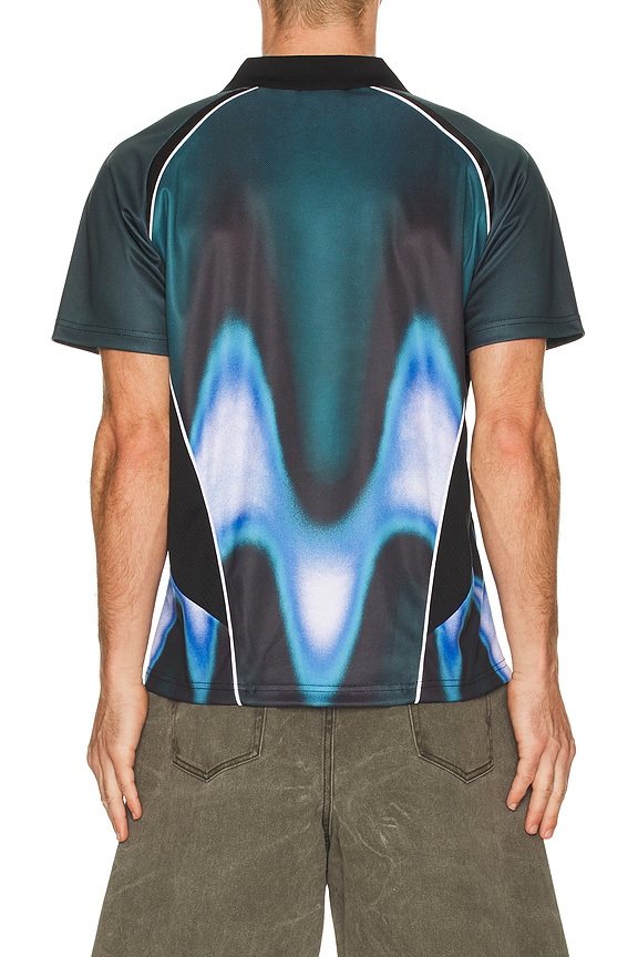 view 2 of 4 CAMISA DE FUTEBOL BLURRED in Dark Teal Multi