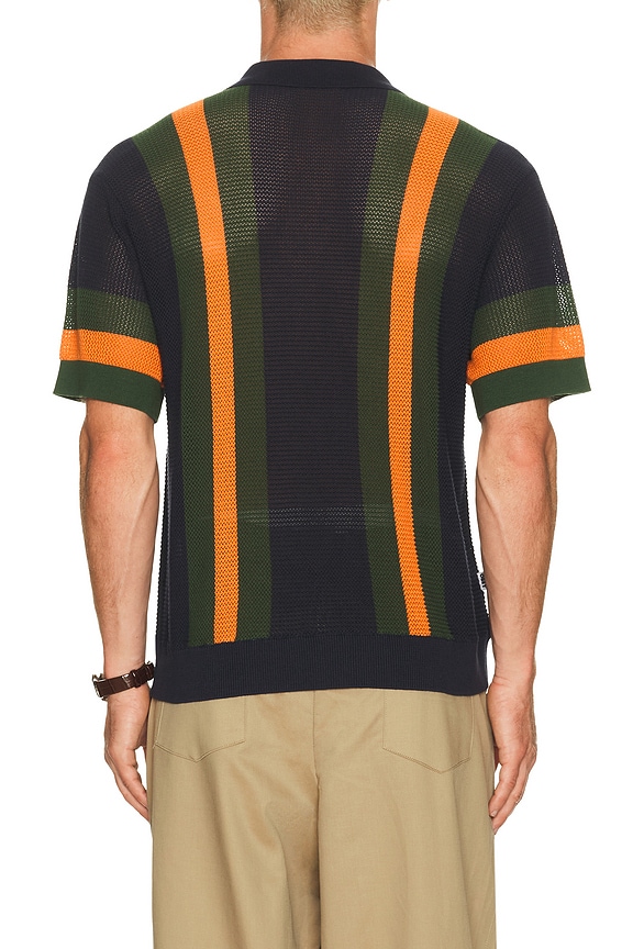 view 2 of 5 Seth Knitted Polo in Dark Navy Multi