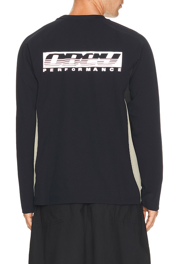 view 2 of 4 Delta Knit Long Sleeve Top in Black Multi