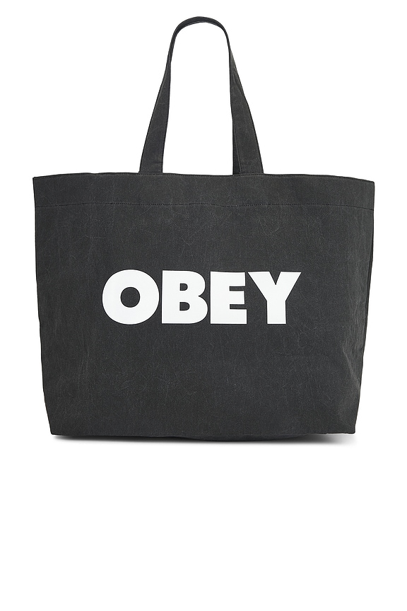 view 2 of 7 Pigment Dyed Tote Bag in Black