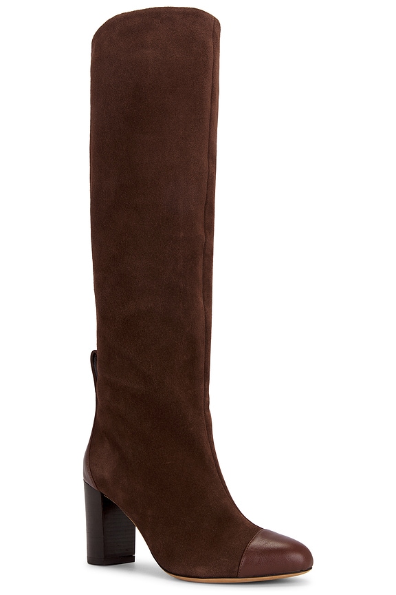 view 2 of 5 Lia Boot in Chocolate Suede