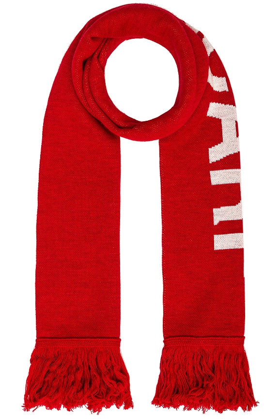 view 1 of 4 Quote Scarf in Red & White
