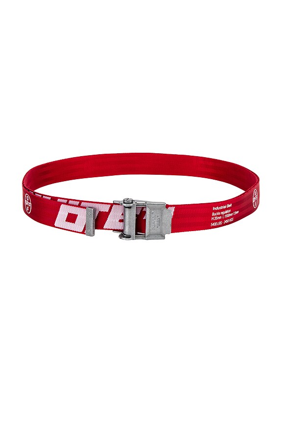 view 2 of 3 2.0 Industrial Belt in Red & White