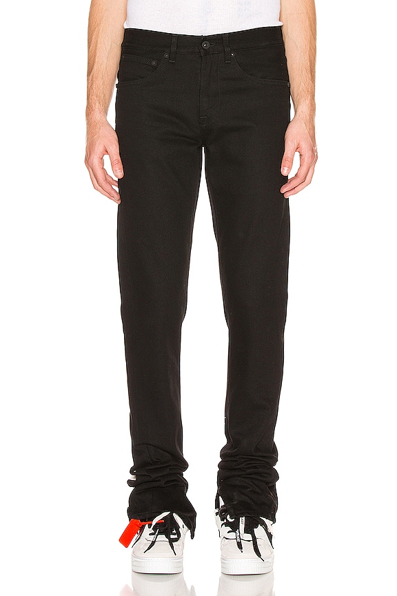 view 2 of 5 Slim Split Jeans in Black & White