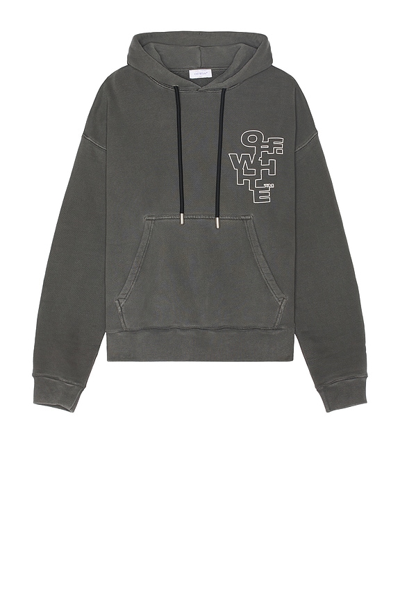 view 2 of 4 Outline Arrow Skate Hoodie in Black & White