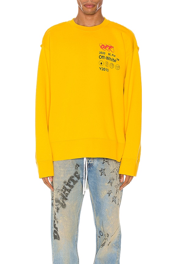 view 2 of 6 Industrial Y013 Incomp Crewneck in Yellow & Black