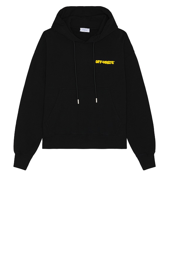 view 2 of 4 Puffy Logo Skate Hoodie in Black & Citrus