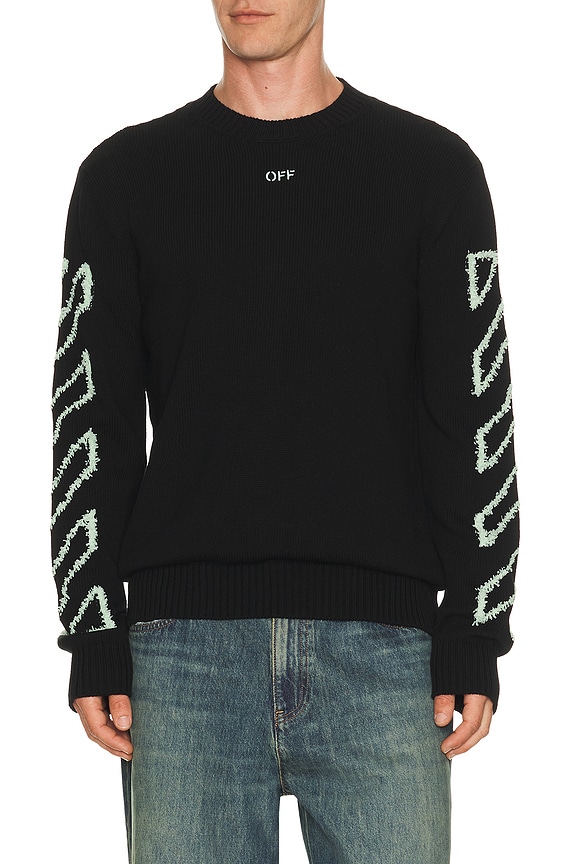 view 2 of 6 PULL FUZZY KNIT in Black