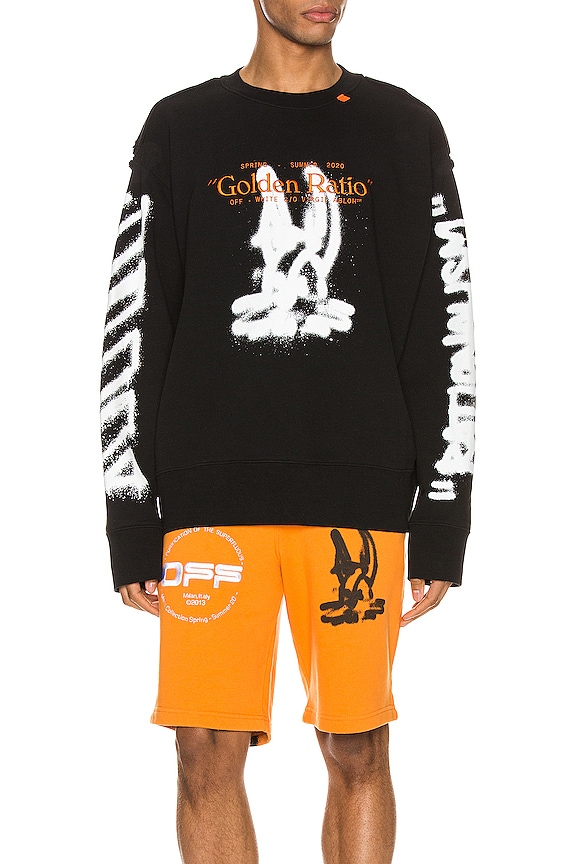 view 2 of 5 INCOMPIUTO 크루넥 맨투맨셔츠 in Black & White