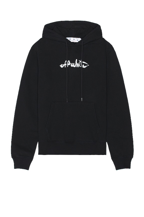 view 2 of 4 Paint Arrow Slim Hoodie in Black & White