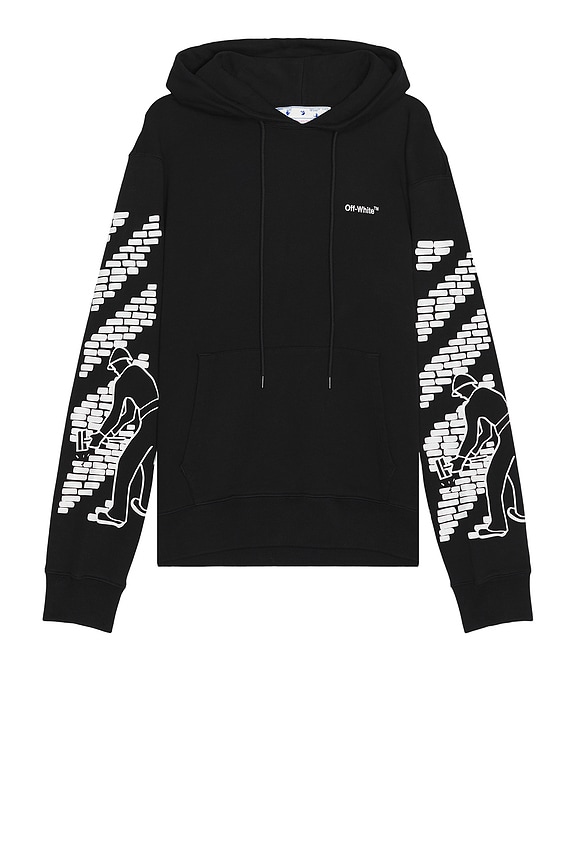 view 2 of 3 SUDADERA BRICKS SLIM in Black & White