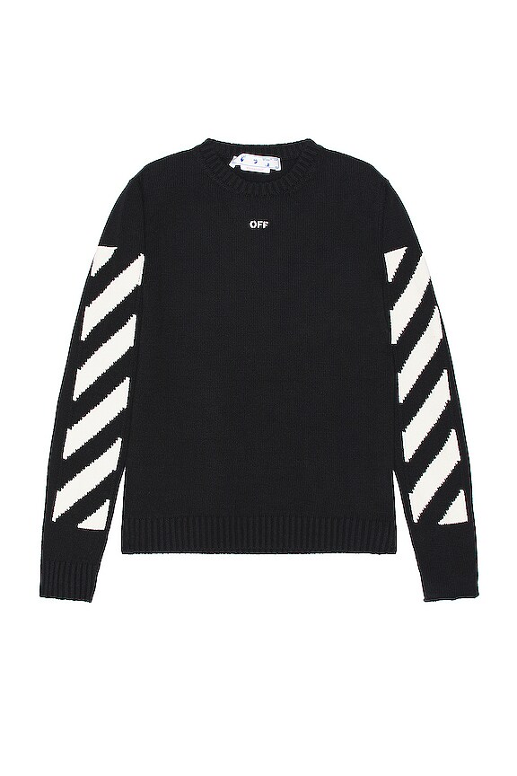 view 2 of 4 DIAGONAL ARROW セーター in Black & White