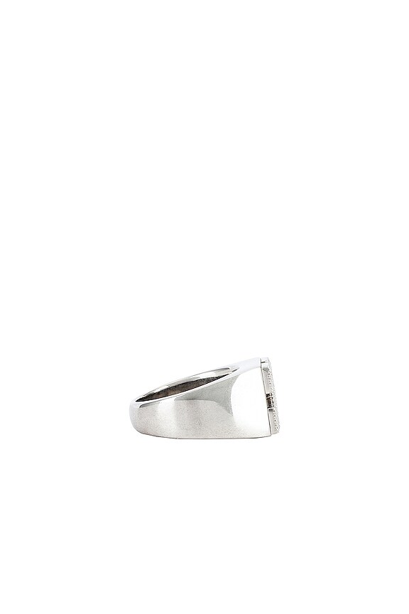 view 2 of 3 Industrial Texture Arrow Ring in Silver