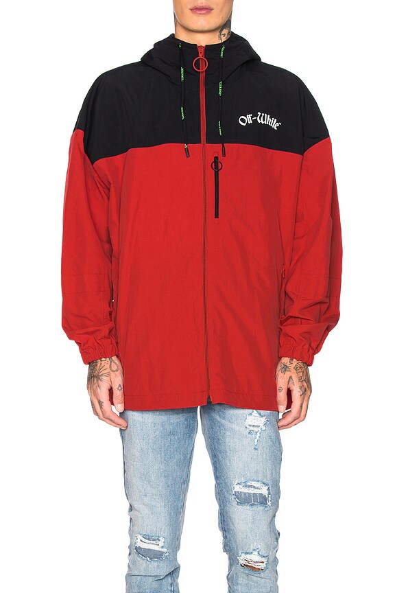 view 2 of 5 BLOUSON COUPE-VENT in Red & White