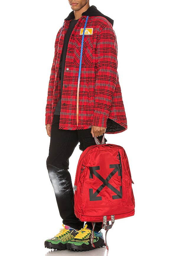 view 6 of 7 Flannel Jacket in Red