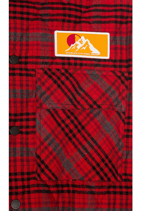 view 7 of 7 Flannel Jacket in Red