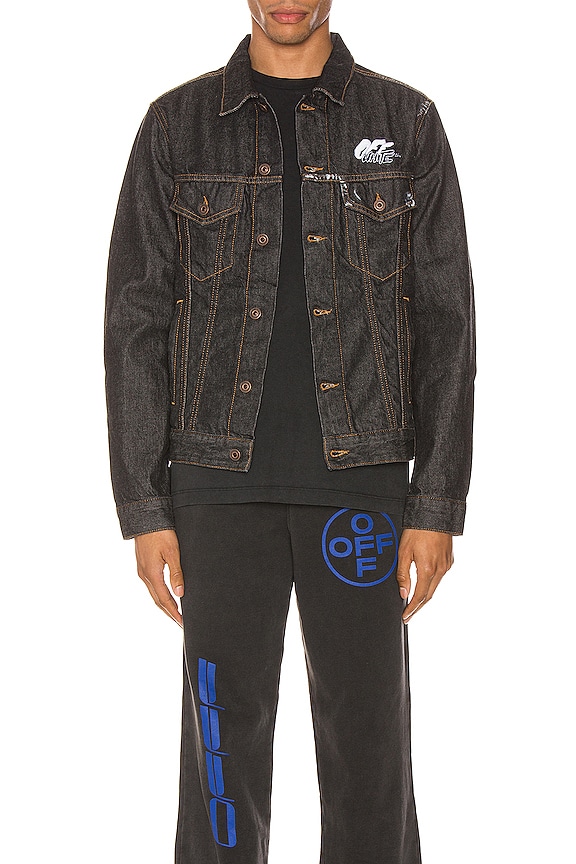 view 2 of 7 Arrow Slim Denim Jacket in Black