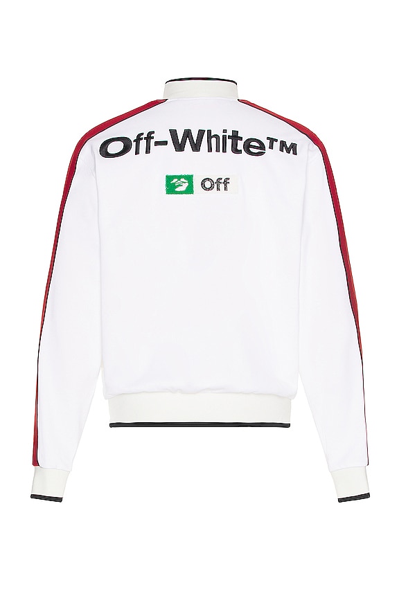 view 2 of 5 MULTILOGO SLIM TRACKTOP ジャケット in White & Black