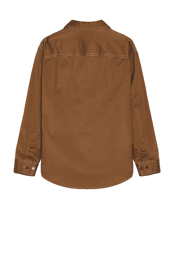 view 2 of 5 Stitch Milit Overshirt in Bison